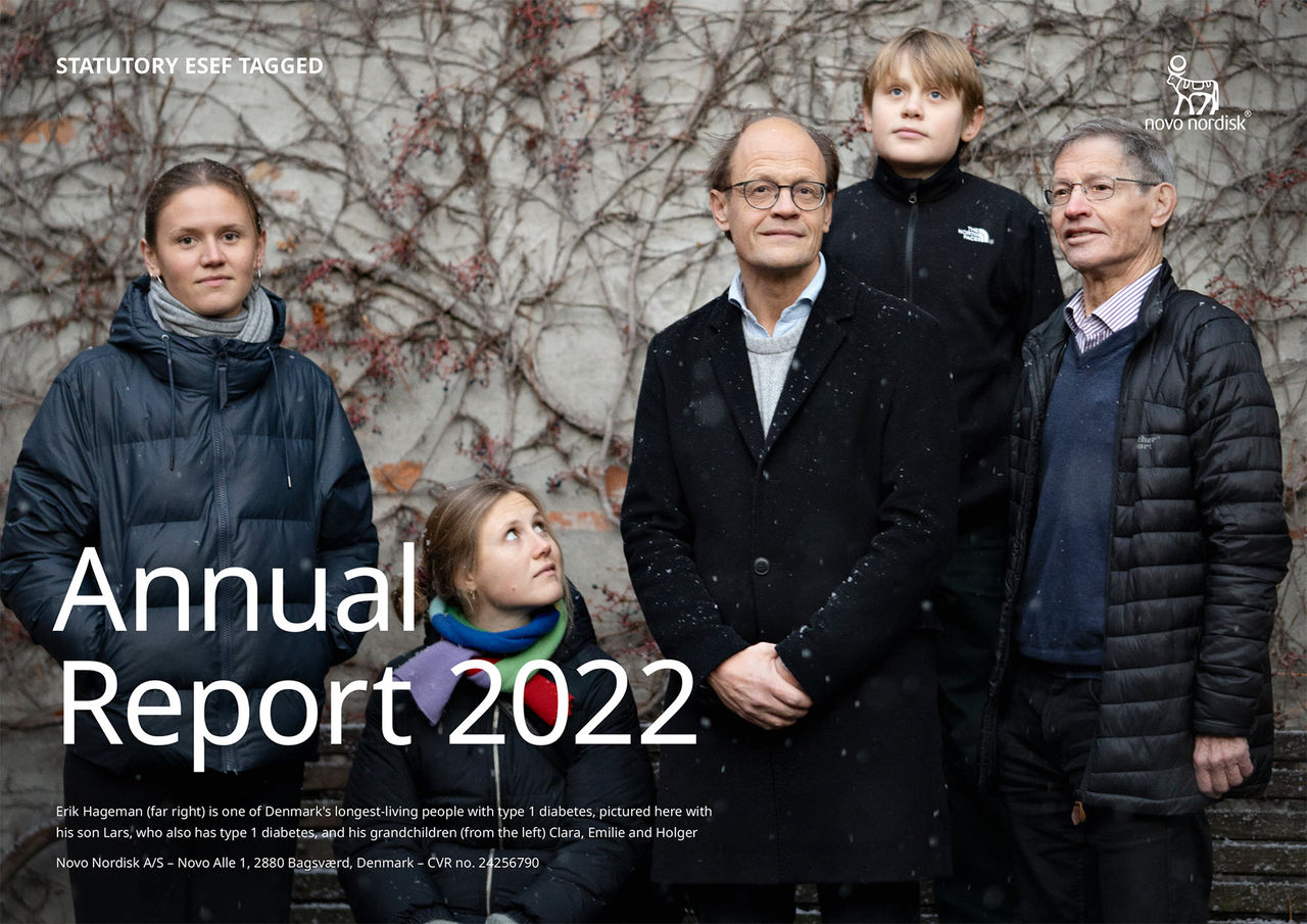 Cover page of the Novo Nordisk Annual Report