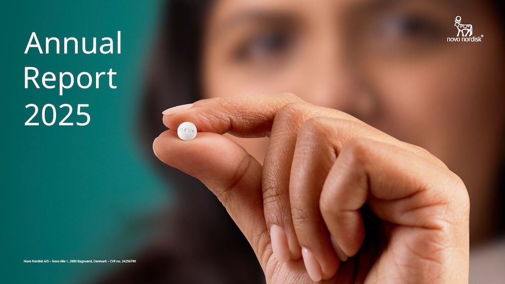 Cover page of the Novo Nordisk Annual Report 2025 