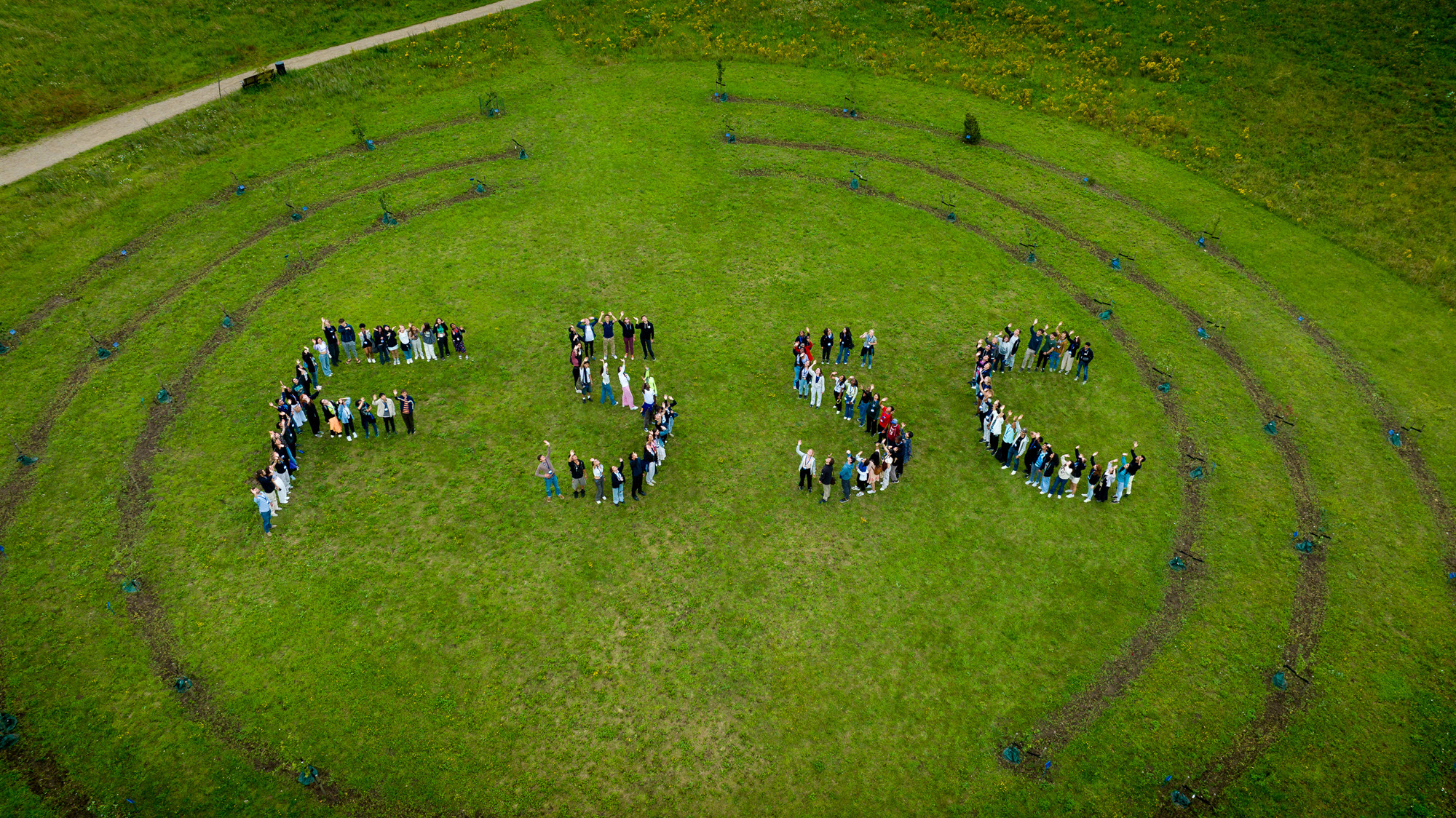 Image of young people making FSSC letters