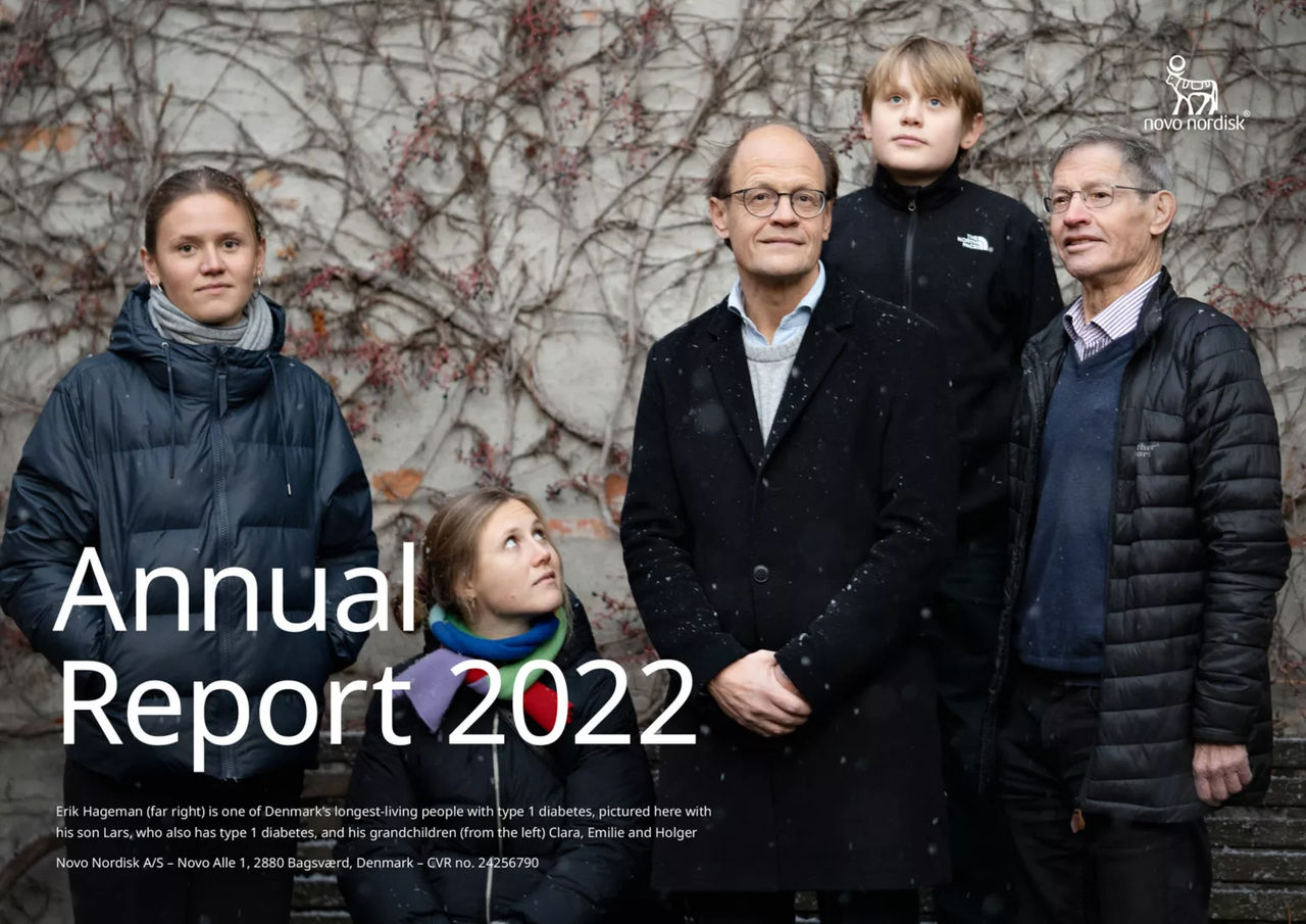 Cover page of the Novo Nordisk Annual Report