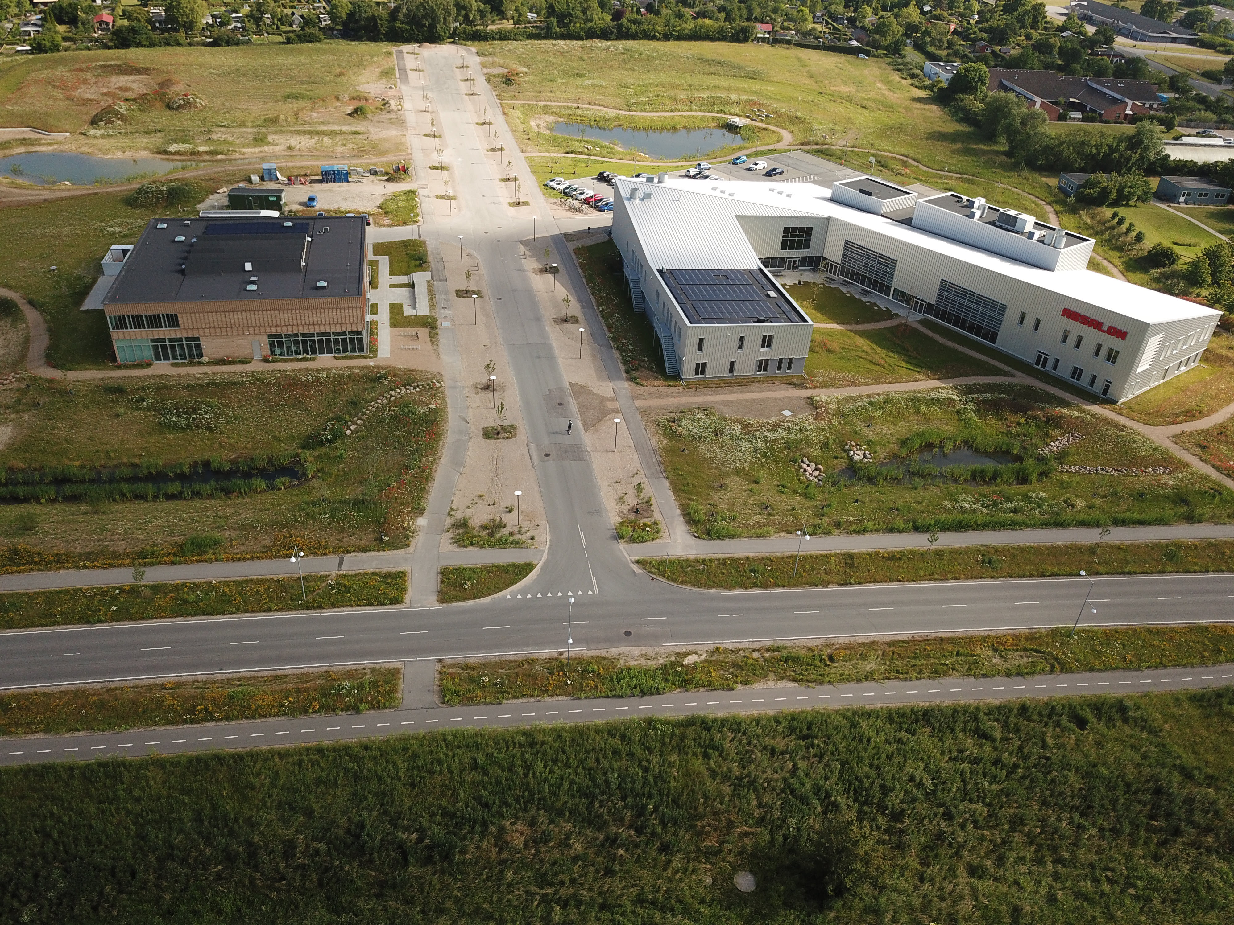 Drone footage of the Absalon facility in Denmark