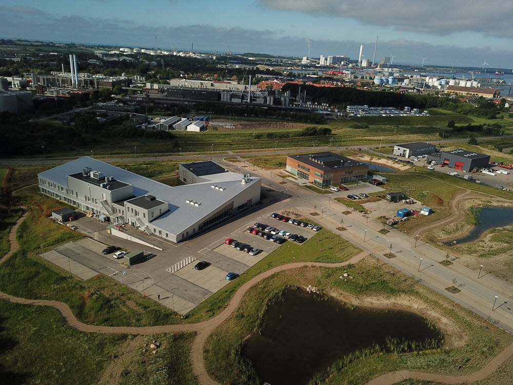 Drone footage of the Absalon facility in Denmark