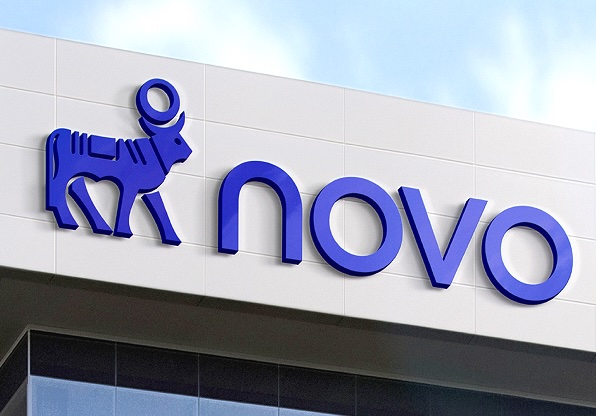 Image of Novo Nordisk logos from 1923 to 2026