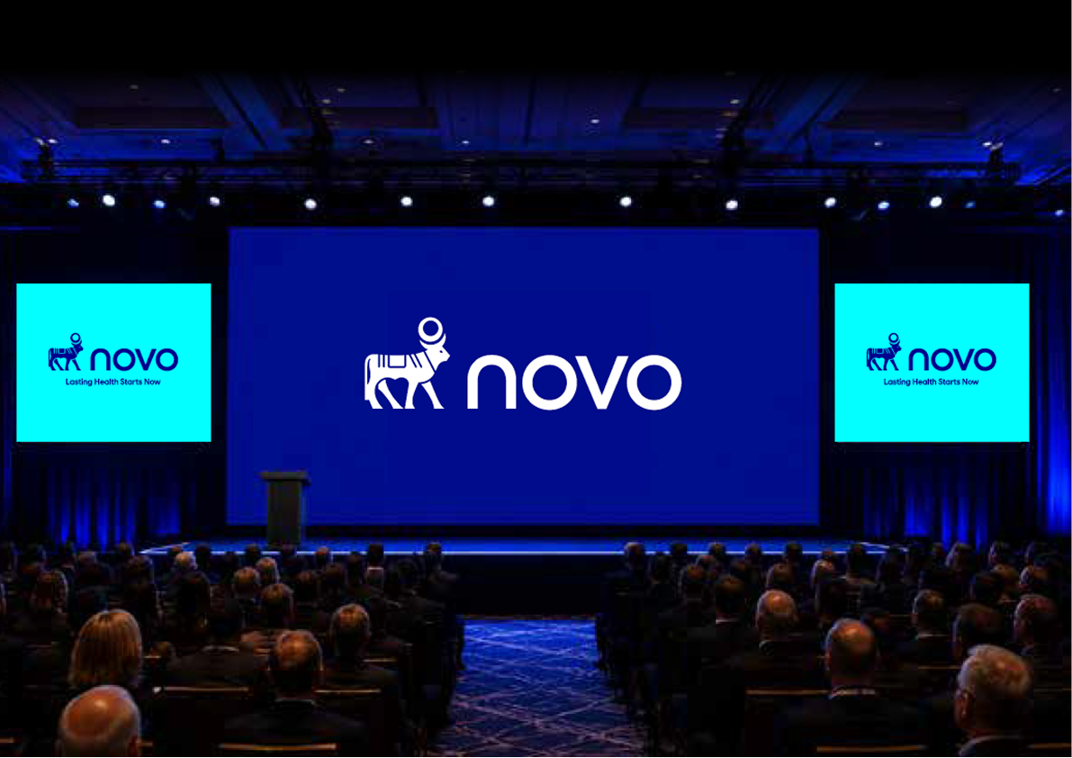 Image of Novo Nordisk logos from 1923 to 2026