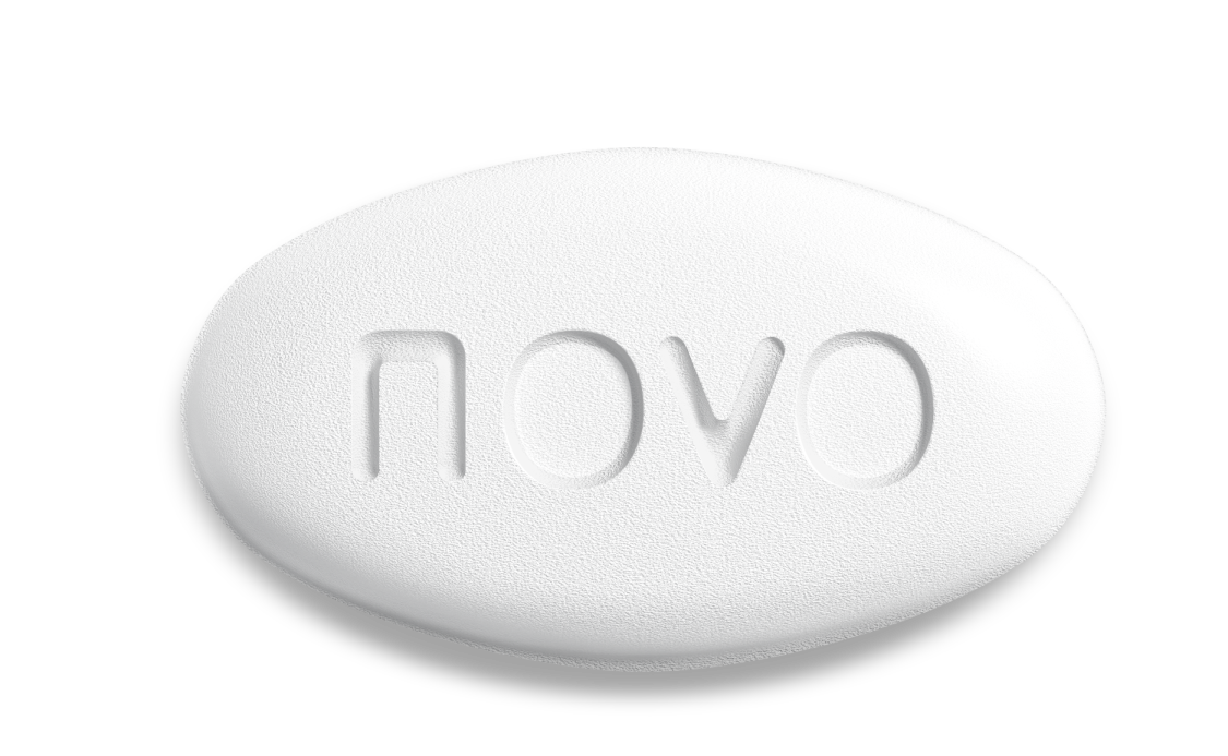 image of Wegovy® Pill Oval Novo Side Shadow