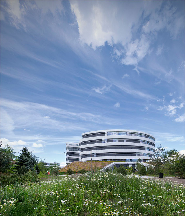 Drone photo of the Novo Nordisk Headquarters 