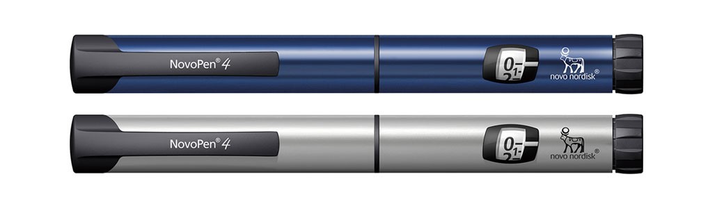 Blue and grey NovoPen<sup>®</sup> 4