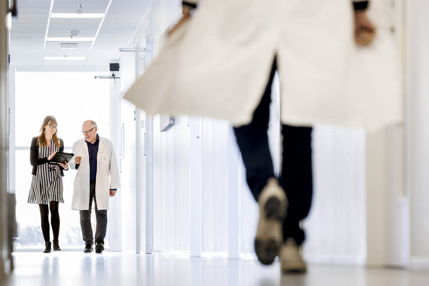 Novo Nordisk colleagues walking