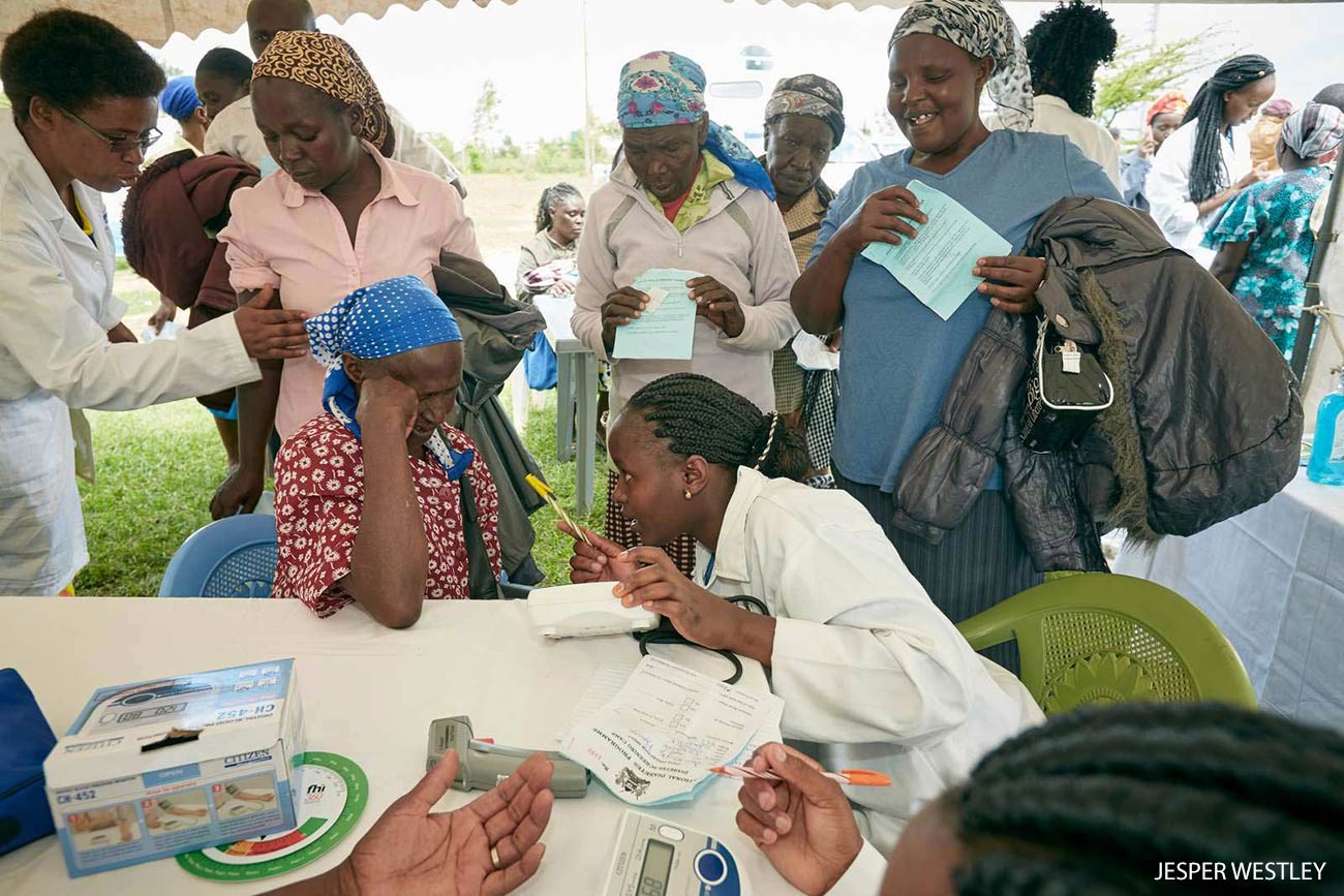 Screening camp, Solio Ranch Dispensary, Kenya